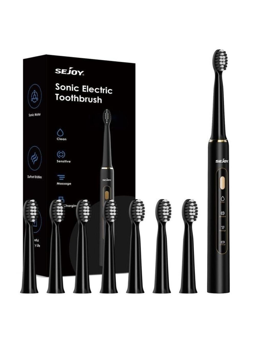 Sejoy Black Sonic Electric Toothbrush